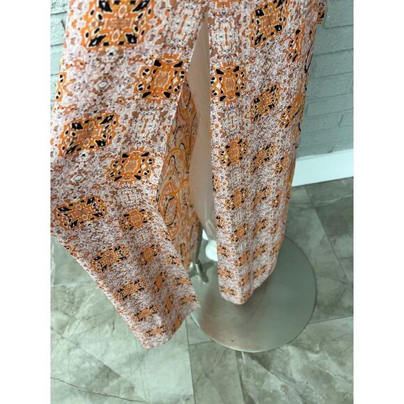 BCBG MaxAzria Women Pink Multicolored Blouson Halter Maxi Dress Size S - Picture 10 of 14